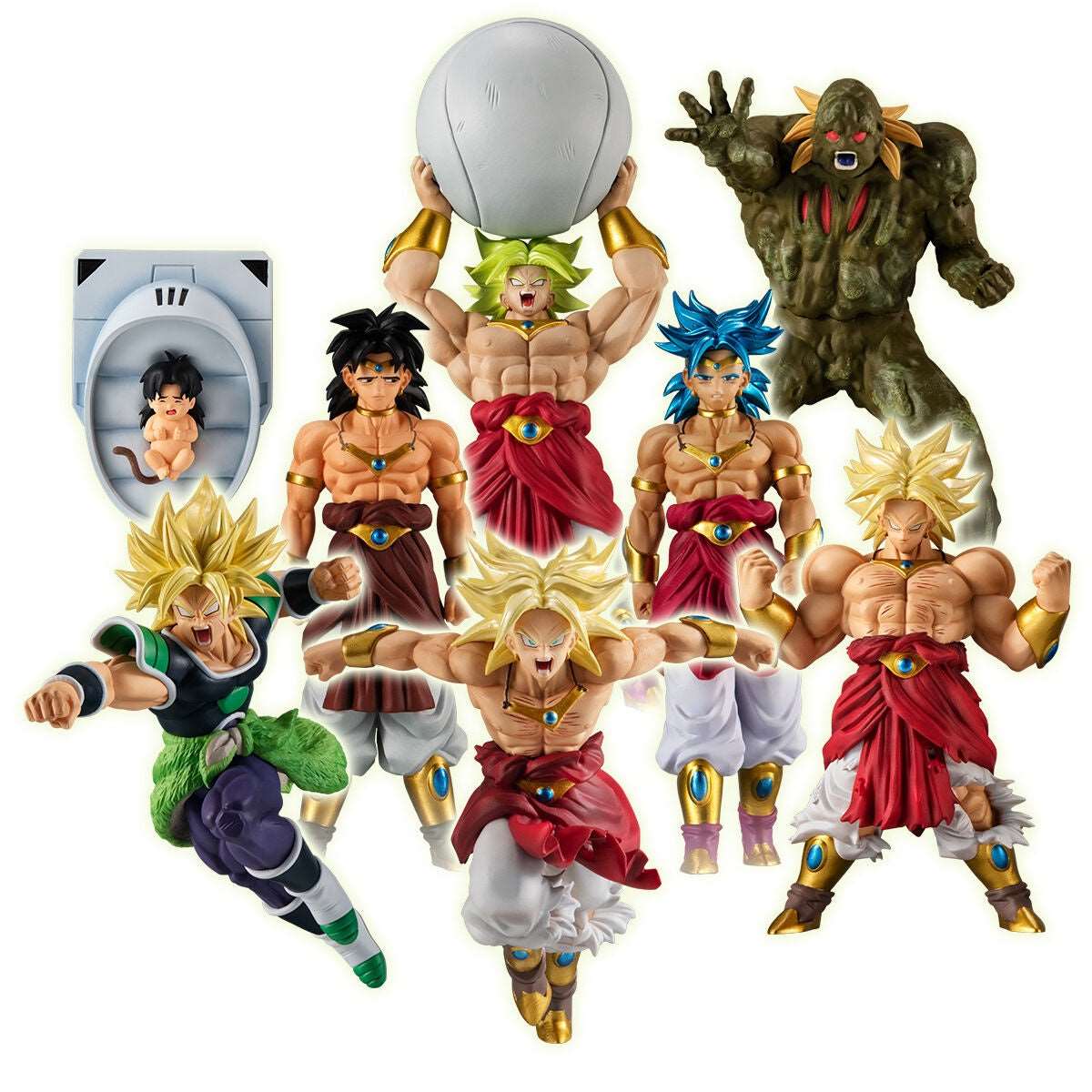 Broly Full Set Dragon Ball Z HG Real Figure