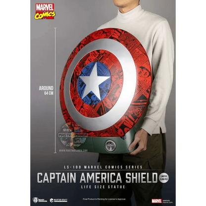 Captain America Shield Life Size Marvel Comics Series