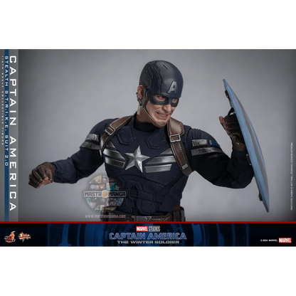 Captain America (Stealth S.T.R.I.K.E. Suit) 2.0 Captain America: The Winter Soldier Movie Masterpiece