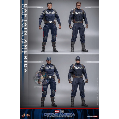 Captain America (Stealth S.T.R.I.K.E. Suit) 2.0 Captain America: The Winter Soldier Movie Masterpiece