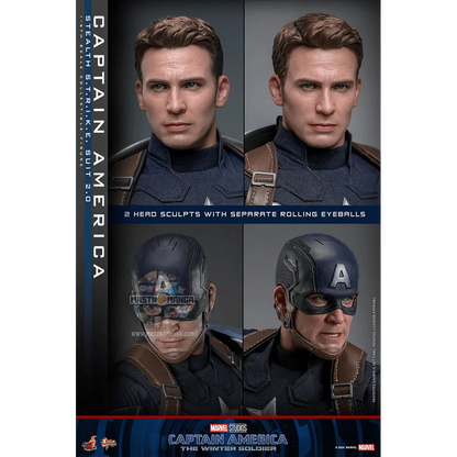 Captain America (Stealth S.T.R.I.K.E. Suit) 2.0 Captain America: The Winter Soldier Movie Masterpiece