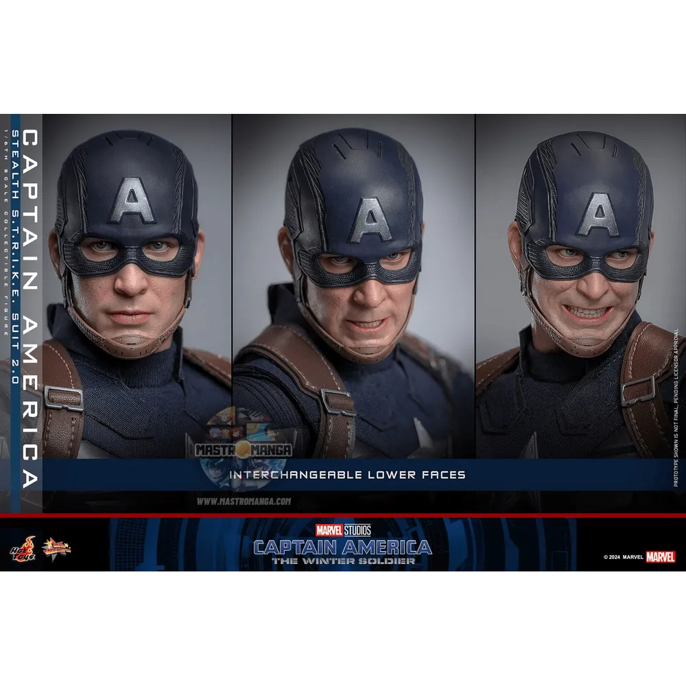 Captain America (Stealth S.T.R.I.K.E. Suit) 2.0 Captain America: The Winter Soldier Movie Masterpiece