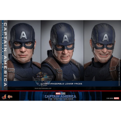 Captain America (Stealth S.T.R.I.K.E. Suit) 2.0 Captain America: The Winter Soldier Movie Masterpiece