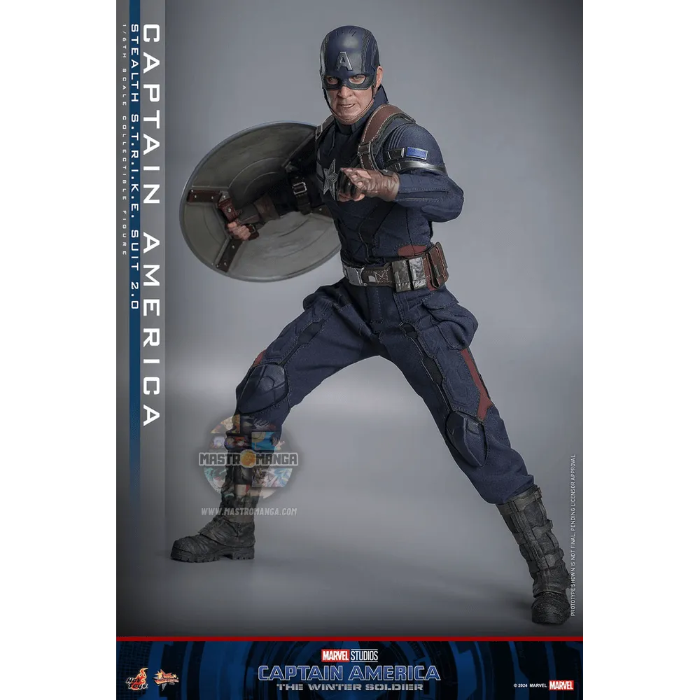 Captain America (Stealth S.T.R.I.K.E. Suit) 2.0 Captain America: The Winter Soldier Movie Masterpiece