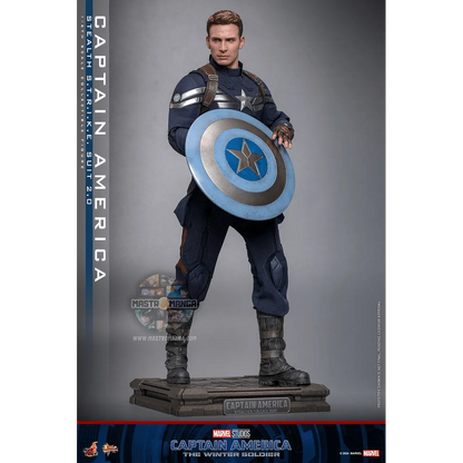 Captain America (Stealth S.T.R.I.K.E. Suit) 2.0 Captain America: The Winter Soldier Movie Masterpiece