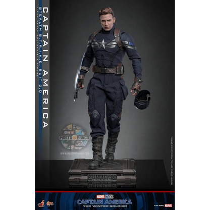 Captain America (Stealth S.T.R.I.K.E. Suit) 2.0 Captain America: The Winter Soldier Movie Masterpiece