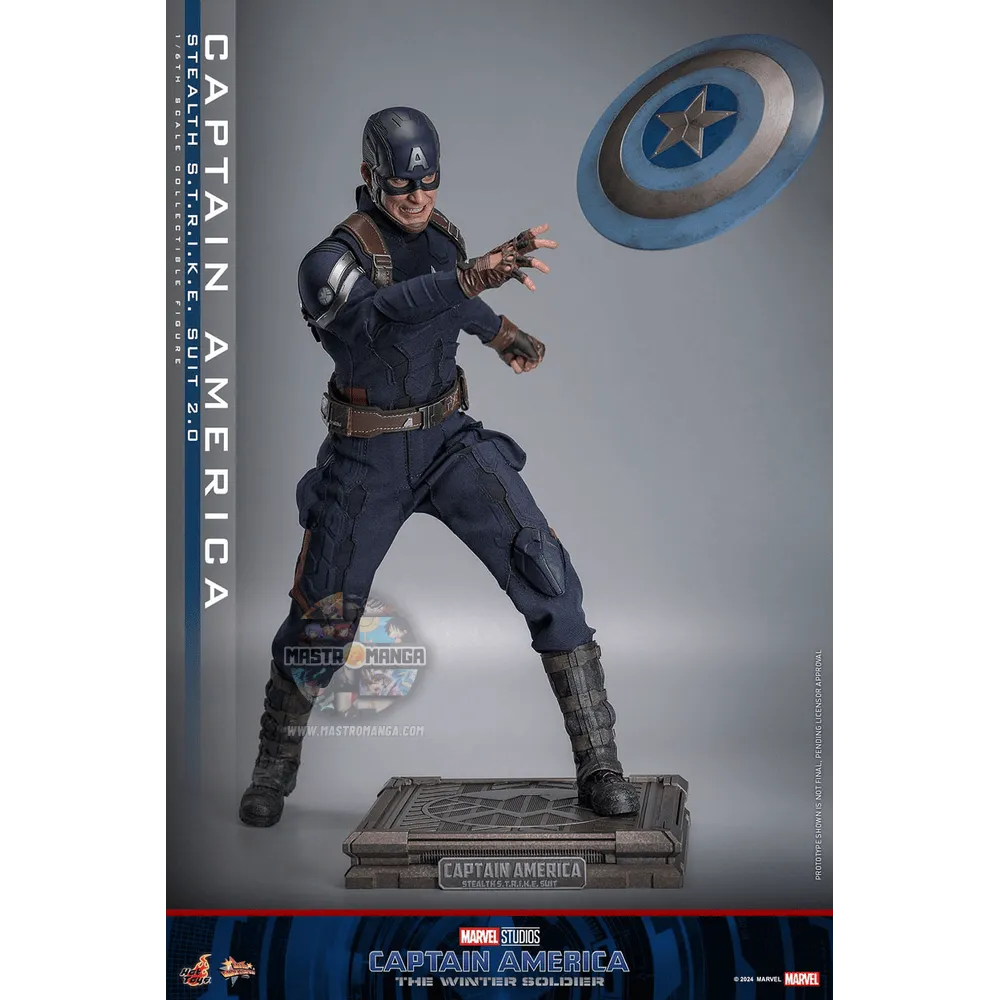 Captain America (Stealth S.T.R.I.K.E. Suit) 2.0 Captain America: The Winter Soldier Movie Masterpiece