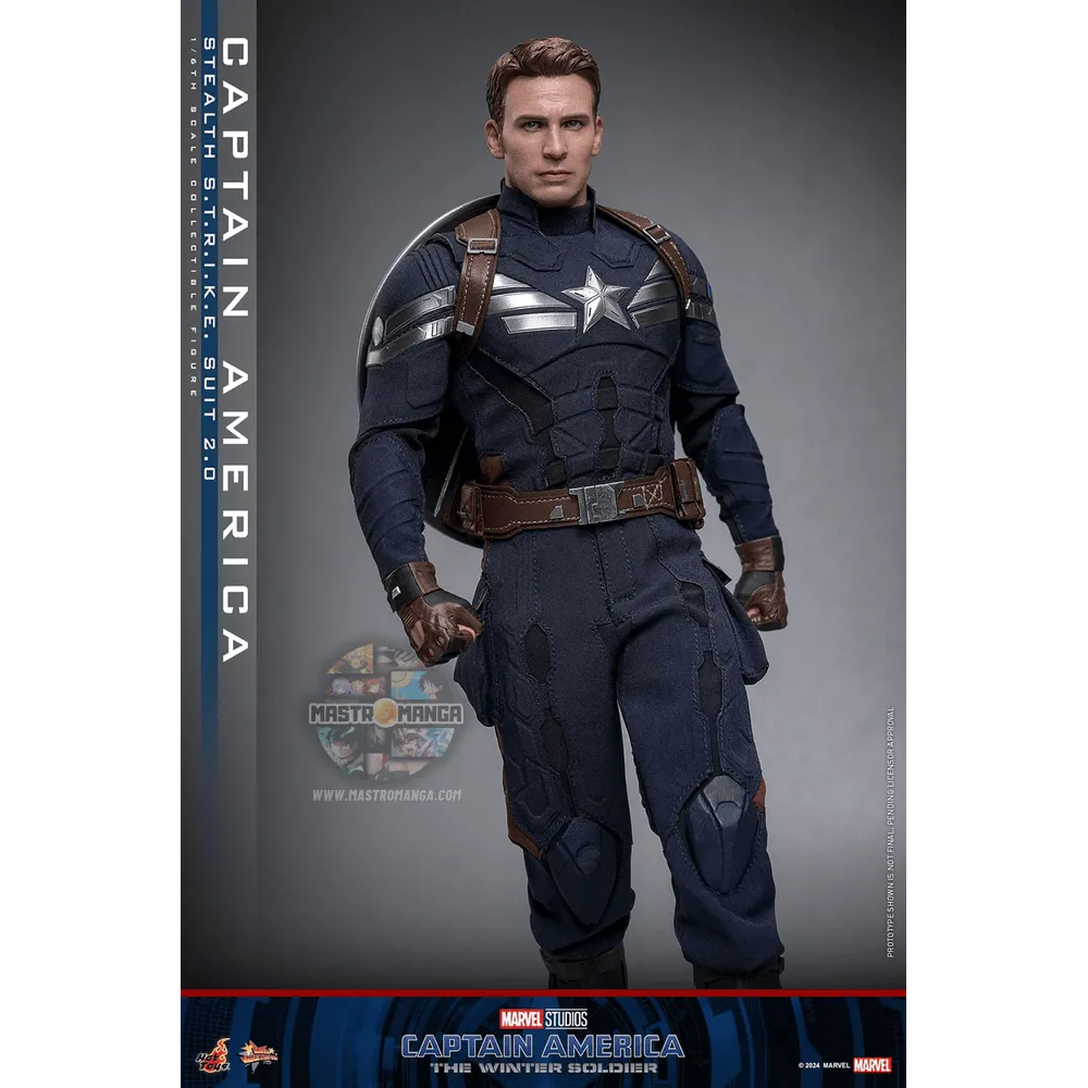 Captain America (Stealth S.T.R.I.K.E. Suit) 2.0 Captain America: The Winter Soldier Movie Masterpiece