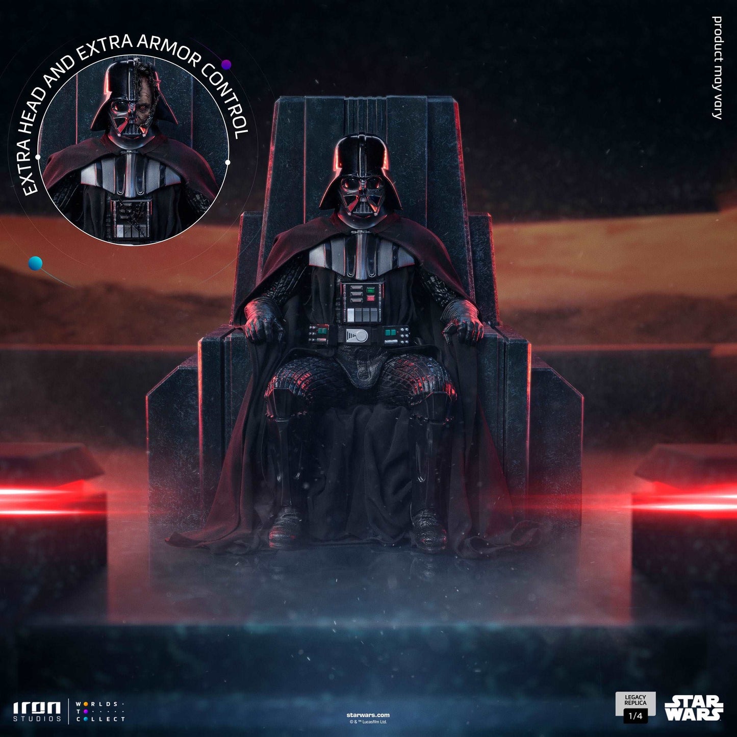 Darth Vader On Throne Deluxe Iron Studios