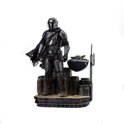 Din Djarin & Din Drogu Star Wars The Mandalorian Art Scale