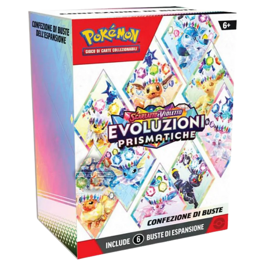 Evoluzioni Prismatiche Scarlatto & Violetto Bundle 6 Buste Pokémon (ITA)