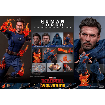 Human Torch Deadpool & Wolverine Movie Masterpiece