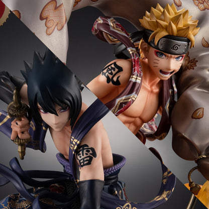 Naruto Uzumaki Fujin & Sasuke Uchiha Raijin Set Naruto Shippuden Precious G.E.M.