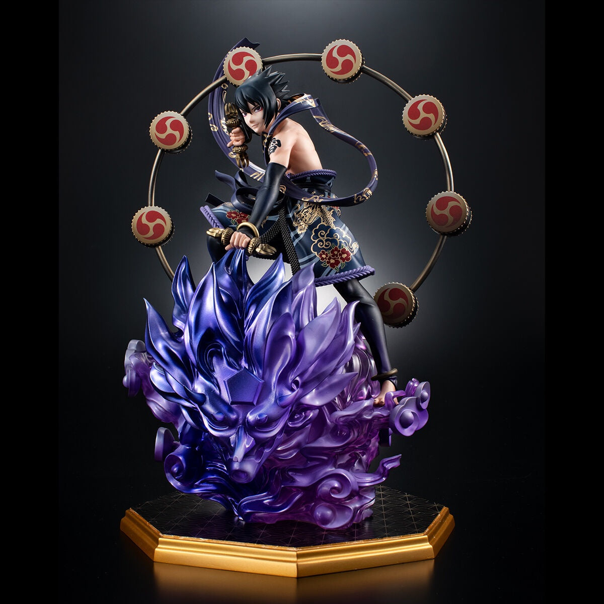 Naruto Uzumaki Fujin &amp; Sasuke Uchiha Raijin Set Naruto Shippuden Precious GEM