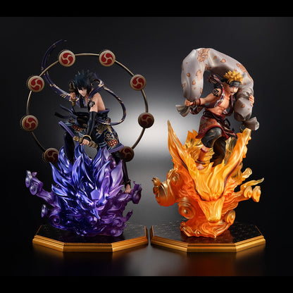 Naruto Uzumaki Fujin & Sasuke Uchiha Raijin Set Naruto Shippuden Precious G.E.M.