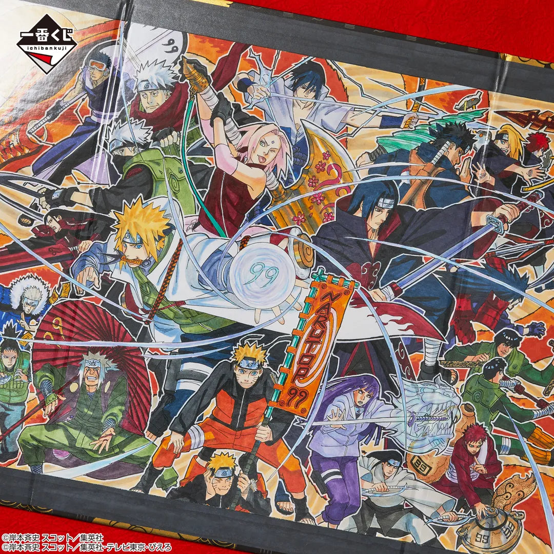 Visual Board Illustration drawn by Masashi Kishimoto NARUTOP99 Last One Gorgeous Shinobi Emaki Ichiban Kuji