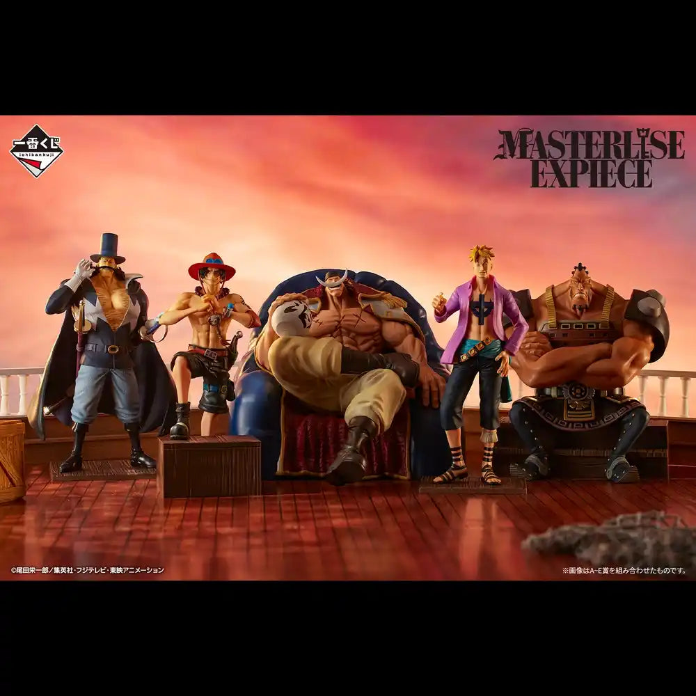 Set One Piece "Whitebeard Pirates Father and Sons" MASTERLISE EXPIECE Ichiban Kuji