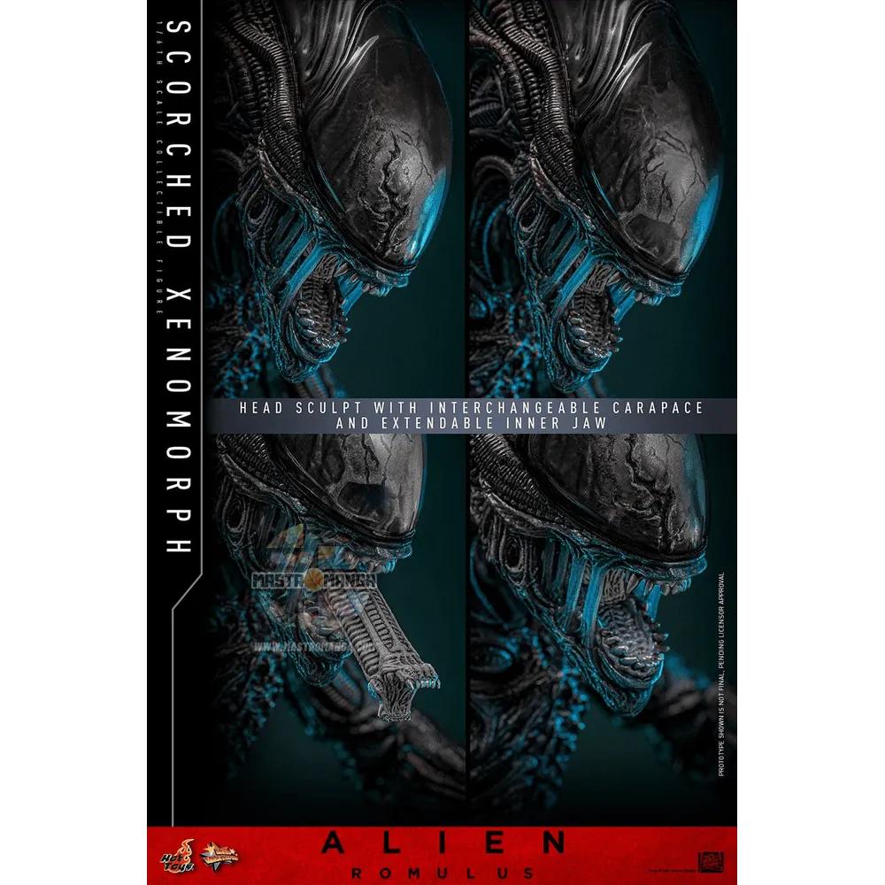 Scorched Xenomorph Alien: Romulus Movie Masterpiece