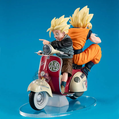 Son Goku SS & Son Gohan SS & Motorbike Diorama Dragonball Z 05 Desktop Real McCoy