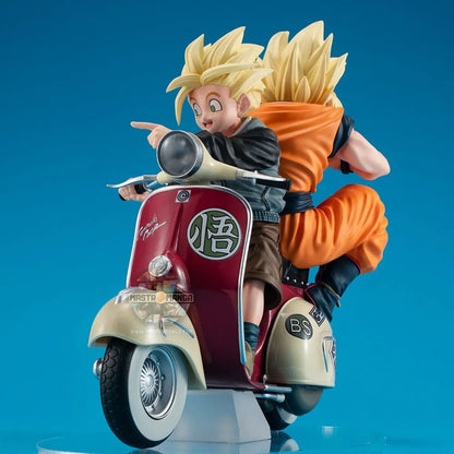 Son Goku SS & Son Gohan SS & Motorbike Diorama Dragonball Z 05 Desktop Real McCoy