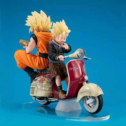 Son Goku SS & Son Gohan SS & Motorbike Diorama Dragonball Z 05 Desktop Real McCoy