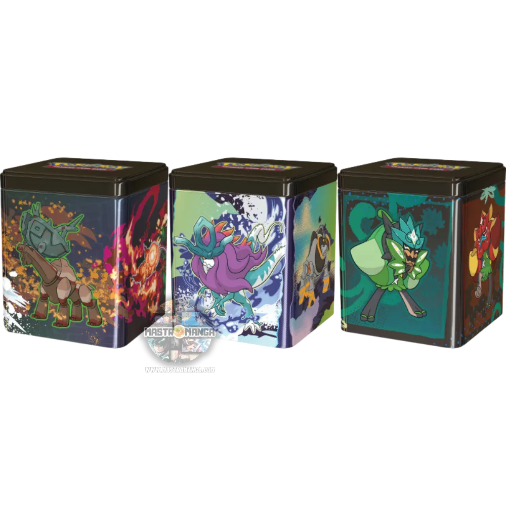 Tris Stacking Tin Da Collezione Ogerpon, Paradosso e Quartetto Nefasto Pokémon (ITA)