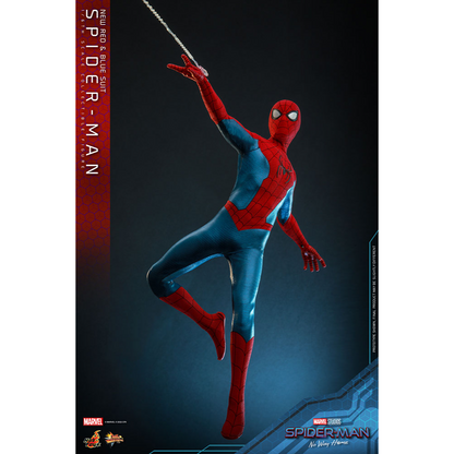 Spider-Man No Way Home Movie Masterpiece New Red & Blue Suit Hot Toys