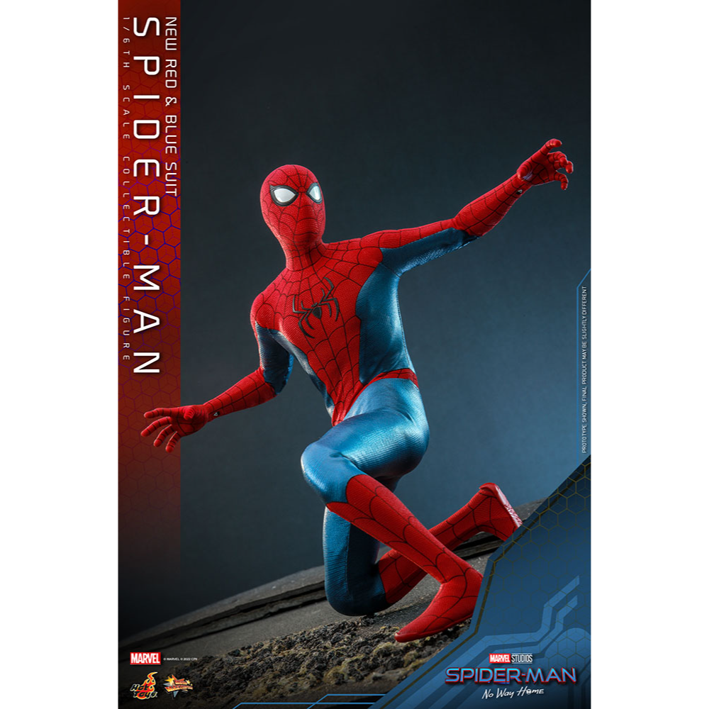 Spider-Man No Way Home Movie Masterpiece New Red & Blue Suit Hot Toys